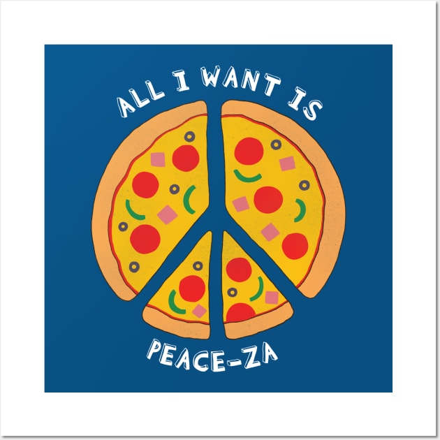 Love Pizza Love Peace Wall Art by awesomesaucebysandy